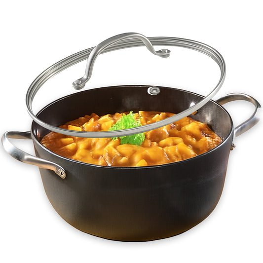 Cuisiland 7QT/11.5'' Honeycomb Cast Iron Casserole with Lid