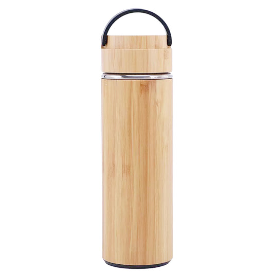 Cuisiland 500ml Bamboo Stainless Steel Tea Thermos Bottle with Handle