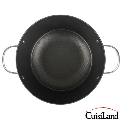 Cuisiland 7QT/11.5'' Honeycomb Cast Iron Casserole with Lid