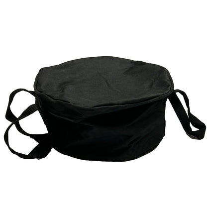 Cuisiland 11" Camp Dutch Oven Tote Bag (Black) | Durable Waterproof Material | Perfect for Dutch Oven Storage and Transport