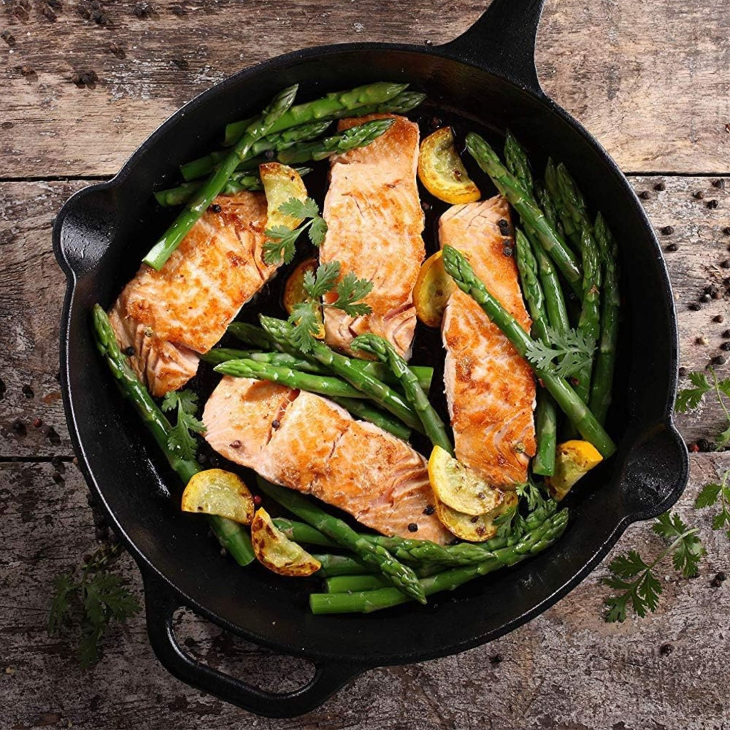 Pre-Seasoned Large 15.5" Cast Iron Skillet