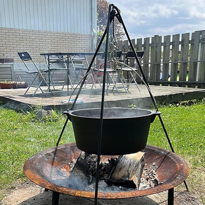 16QT Pre-seasoned Dutch Oven - Lip Lid, No Legs