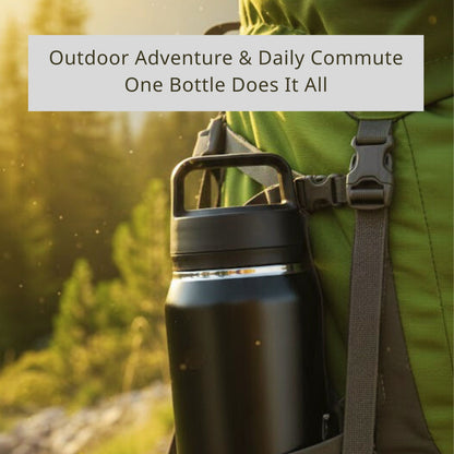 Cuisiland 700ml Stainless Steel Sports Water Bottle with Dual-Layer Tea Infuser