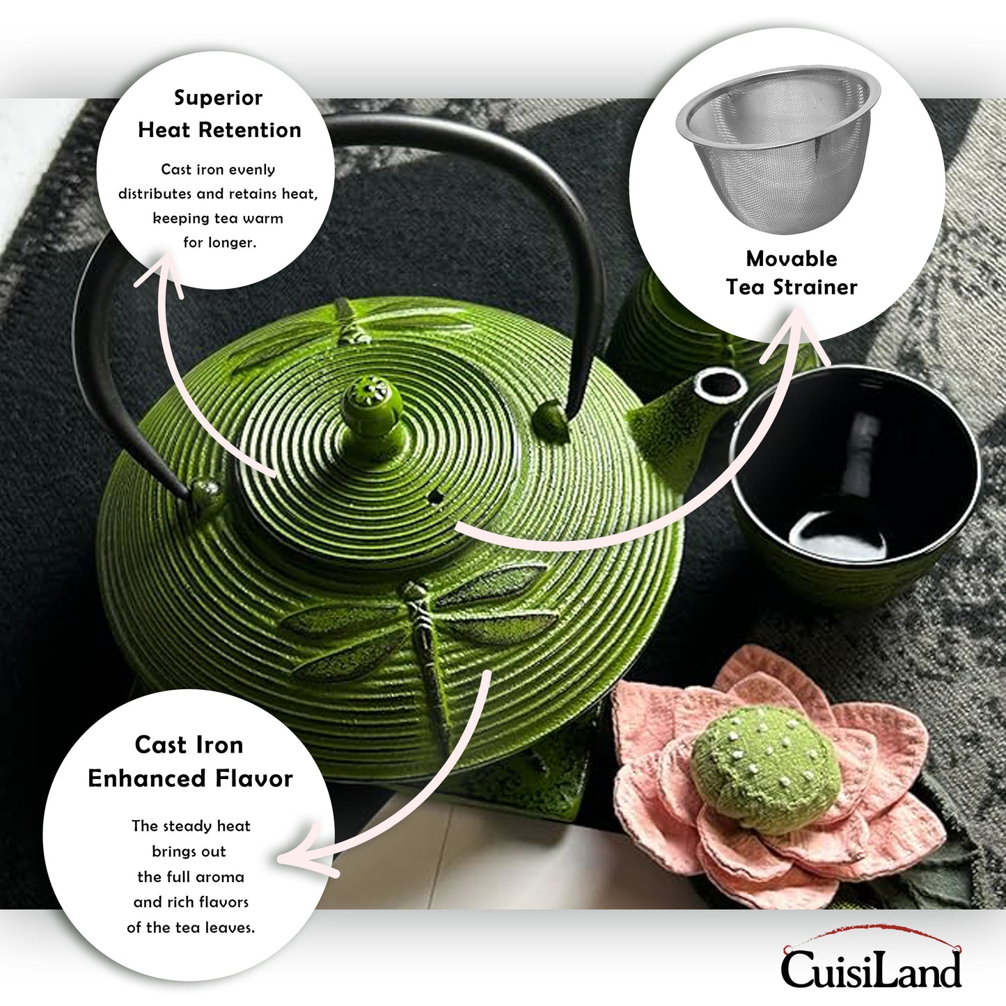 Dragonfly set with 2 cups 800ml (27oz)