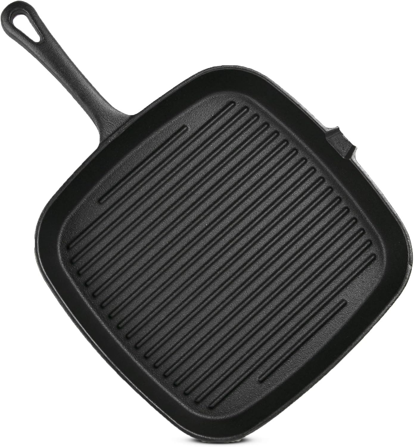 Pre-Seasoned Cast Iron Square Grill Pan Skillet