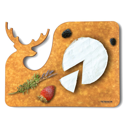 12x9'' Cheese Cutting Board – Eco-Friendly Wood Fiber Design | Durable, Reversible, and Heat-Resistant