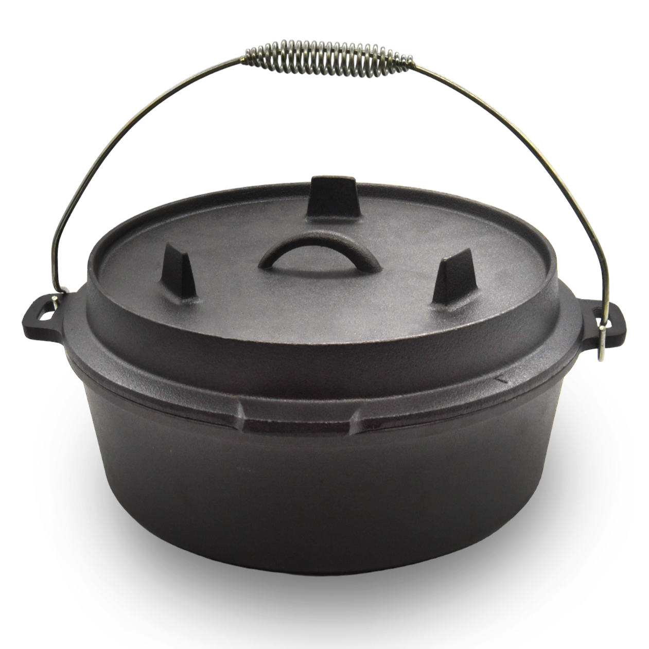 Pre-Seasoned Cast Iron Dutch Oven - Multipurpose Lid