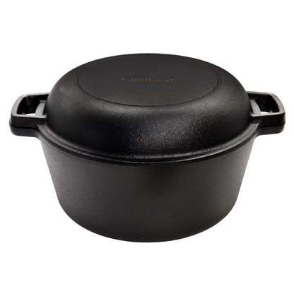 Pre-Seasoned Combo Cooker 5QT Dutch Oven With 10.25" Skillet Lid