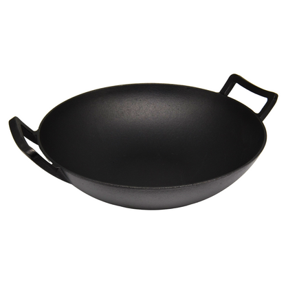 Large Pre-Seasoned Cast Iron Wok