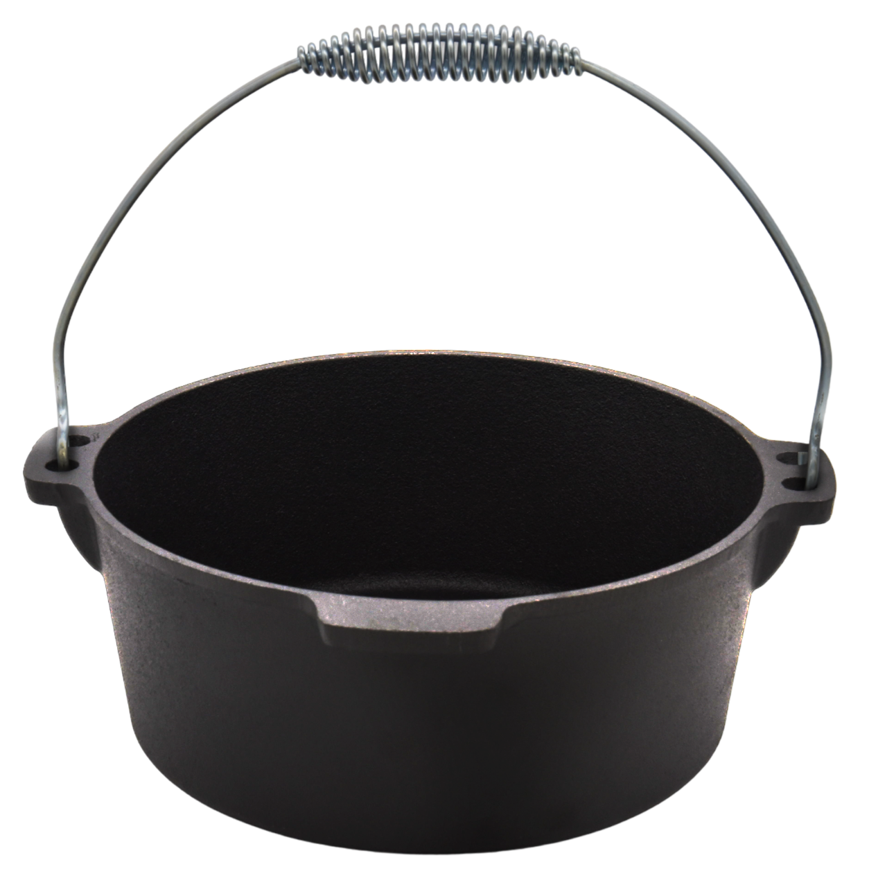 4.5QT Pre-seasoned Dutch Oven - Lip Lid, Flat Base