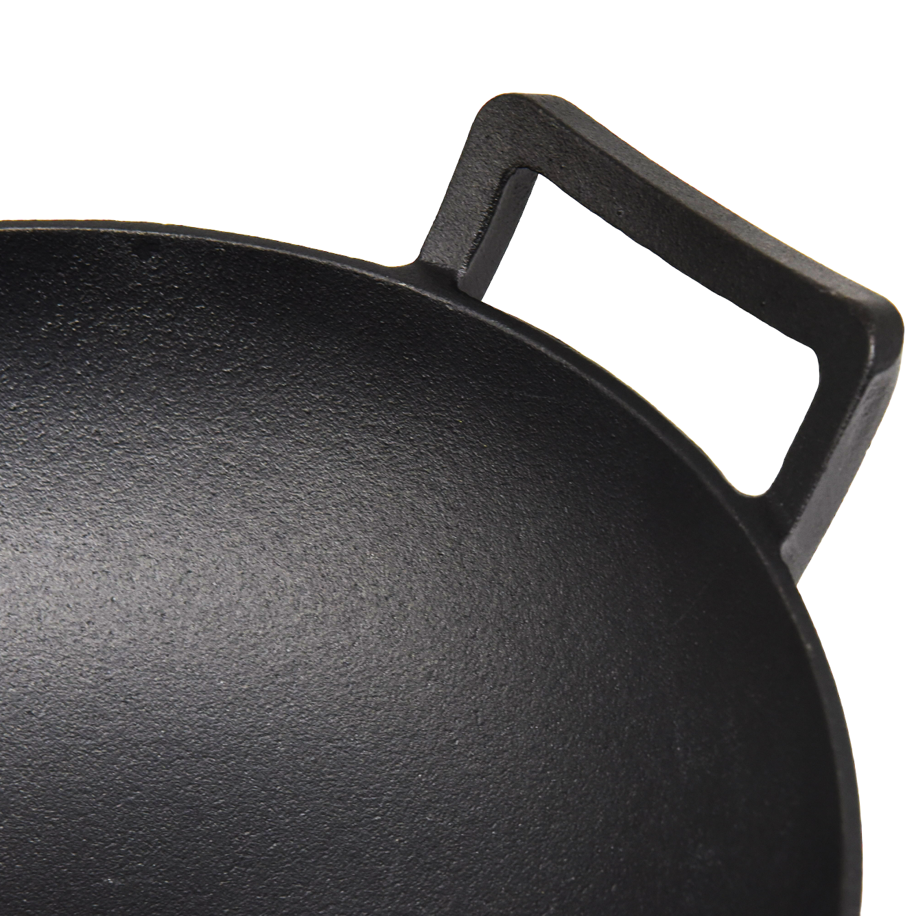 Large Pre-Seasoned Cast Iron Wok