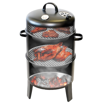 Multifunctional Charcoal BBQ Smoker