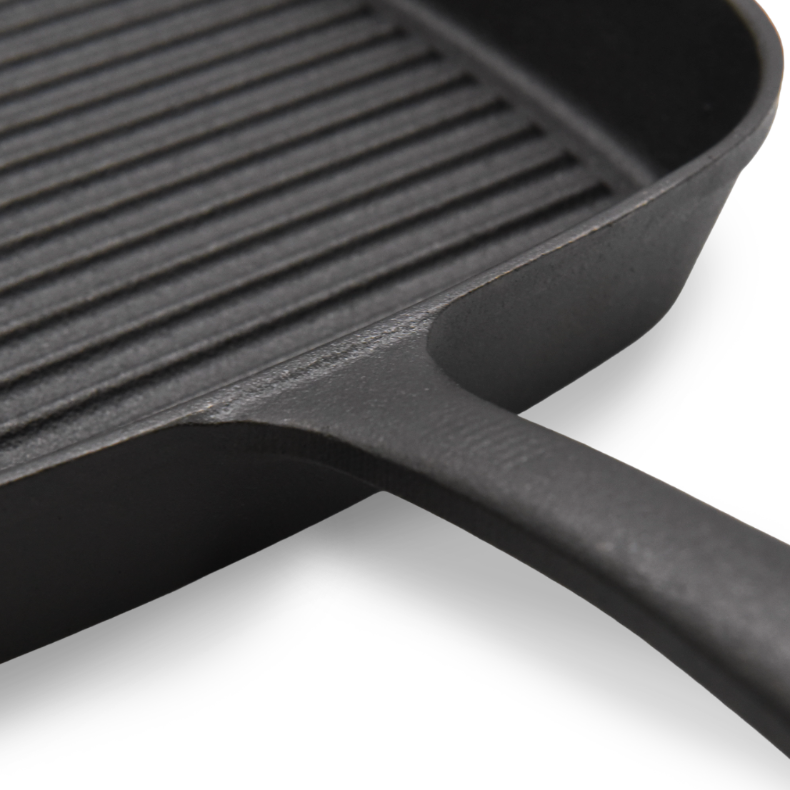 Pre-Seasoned Cast Iron Square Grill Pan Skillet