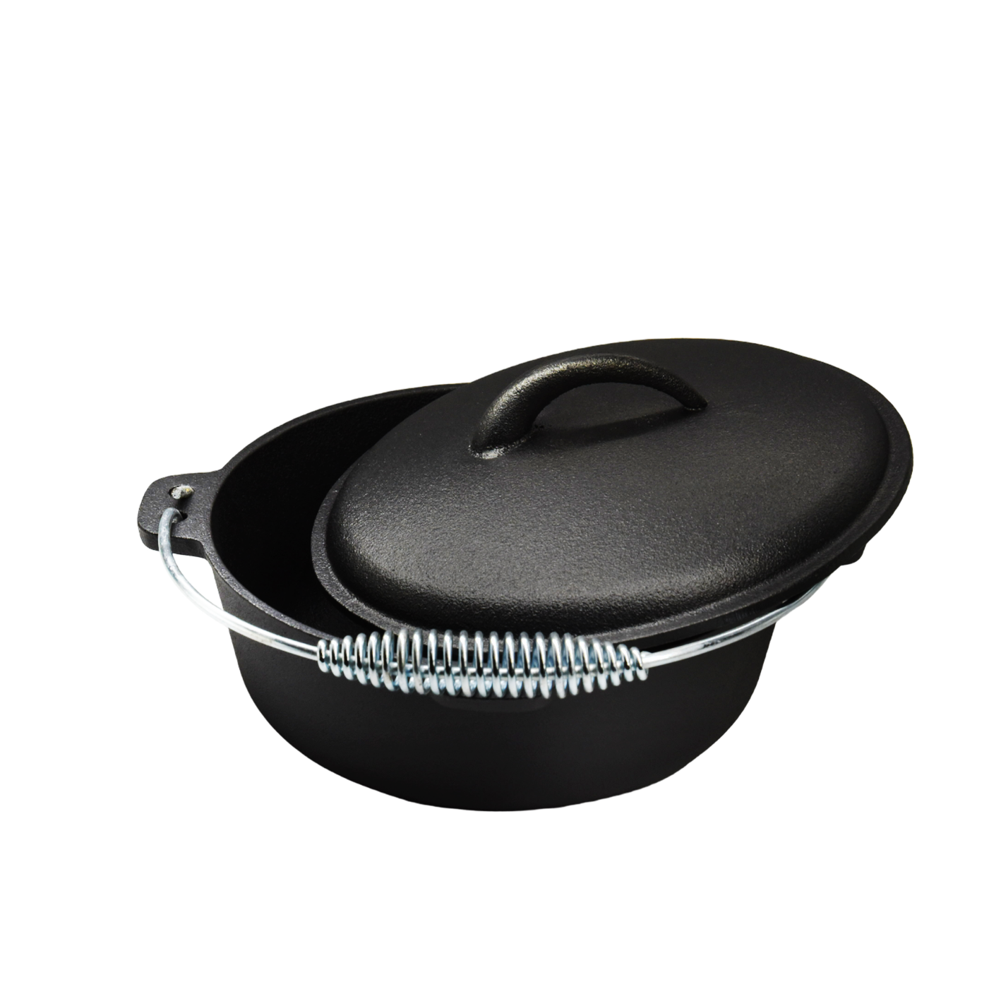 2QT Pre-seasoned Dutch Oven - Dome Lid, Flat Base