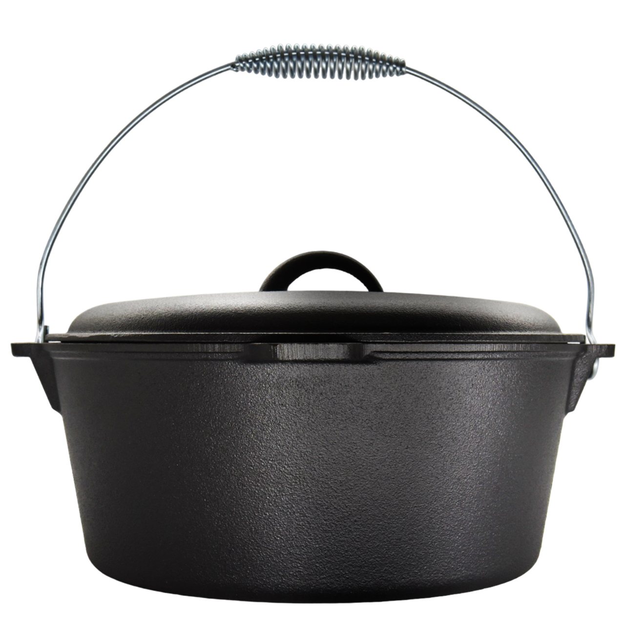 9QT Pre-seasoned Dutch Oven - Dome Lid, Flat Base