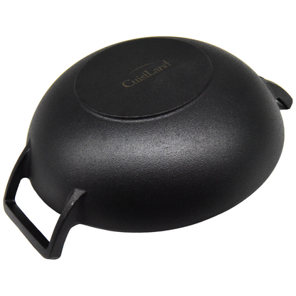 Large Pre-Seasoned Cast Iron Wok