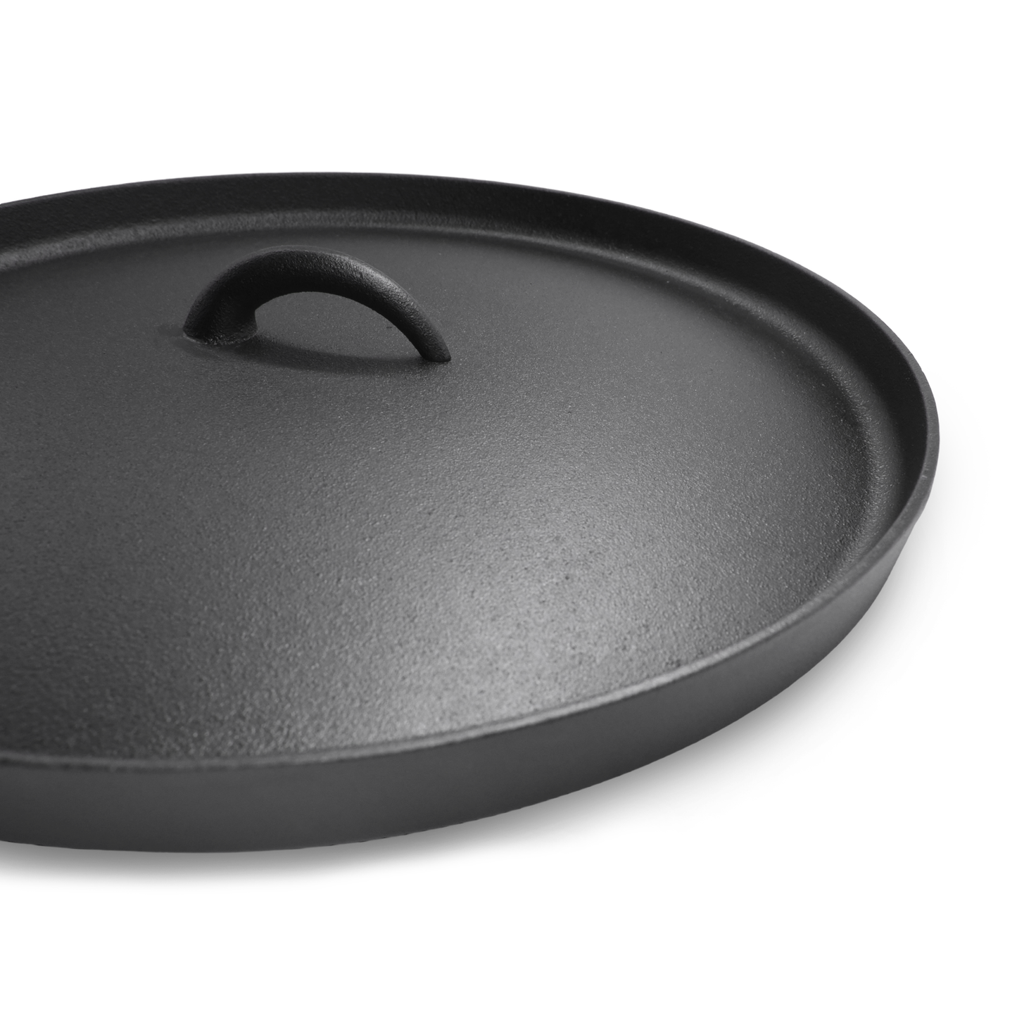 12QT Pre-seasoned Dutch Oven - Lip Lid, Flat Base