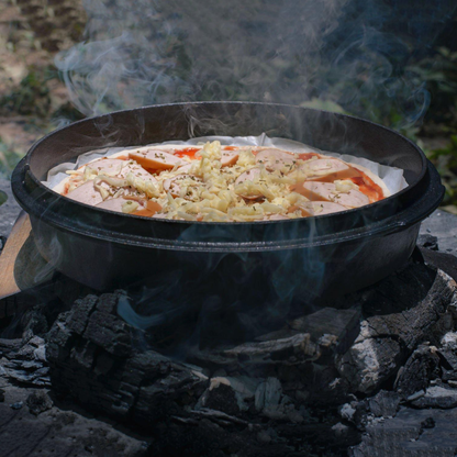 Pre-Seasoned Cast Iron Dutch Oven - Multipurpose Lid