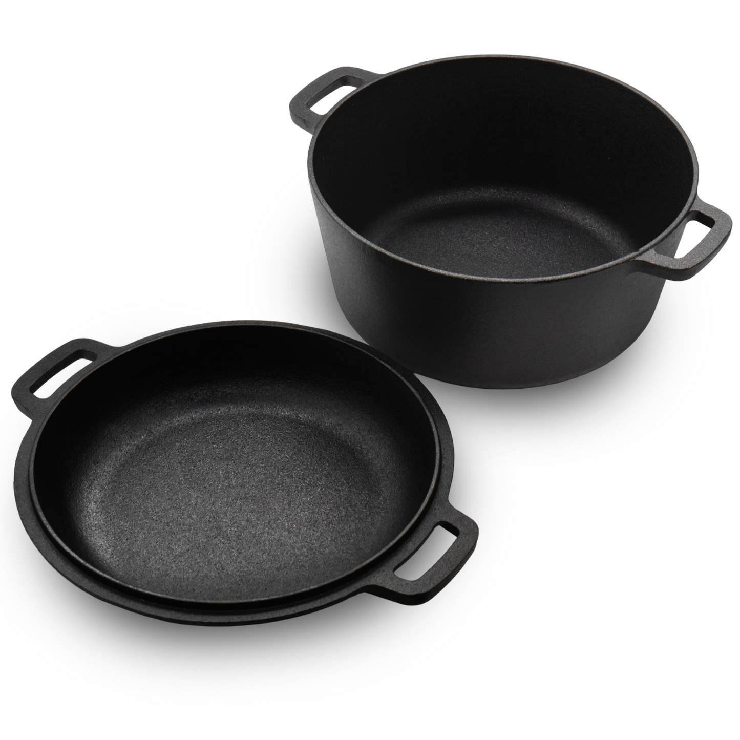 Pre-Seasoned Combo Cooker 5QT Dutch Oven With 10.25" Skillet Lid