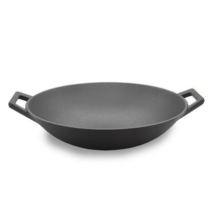 Pre-seasoned Wok Wood Lid 14"