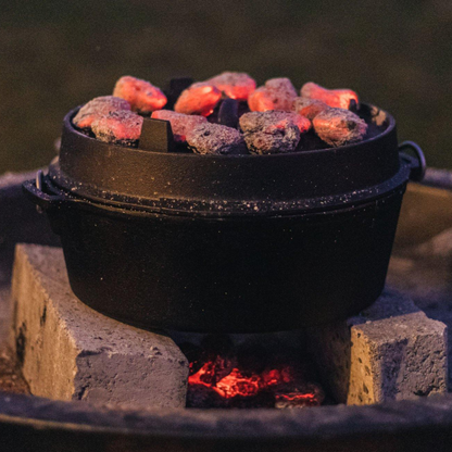 Pre-Seasoned Cast Iron Dutch Oven - Multipurpose Lid