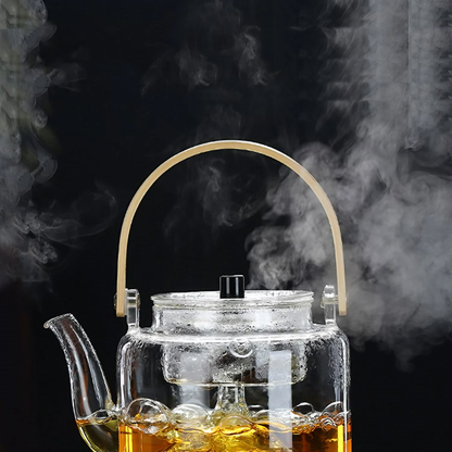 Borosilicate Glass Teakettle (Clear 1200 ml)