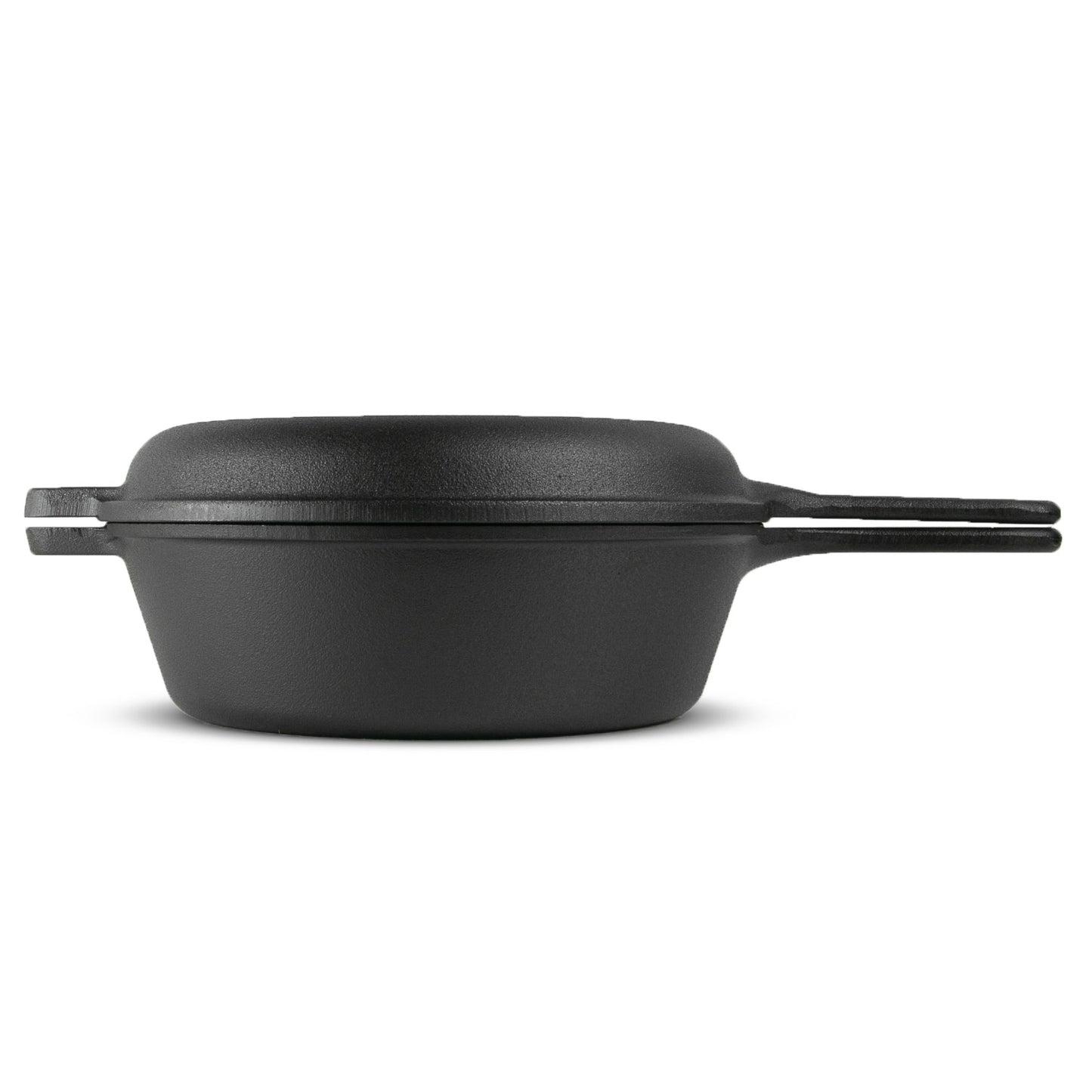 Pre-seasoned 3 pieces combo cooker 3.2qt wok with 10.25" skillet lid and silicon glove