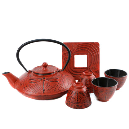 Dragonfly set with 4 cups 1.1 liter (37oz)