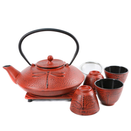 Dragonfly set with 4 cups 1.1 liter (37oz)